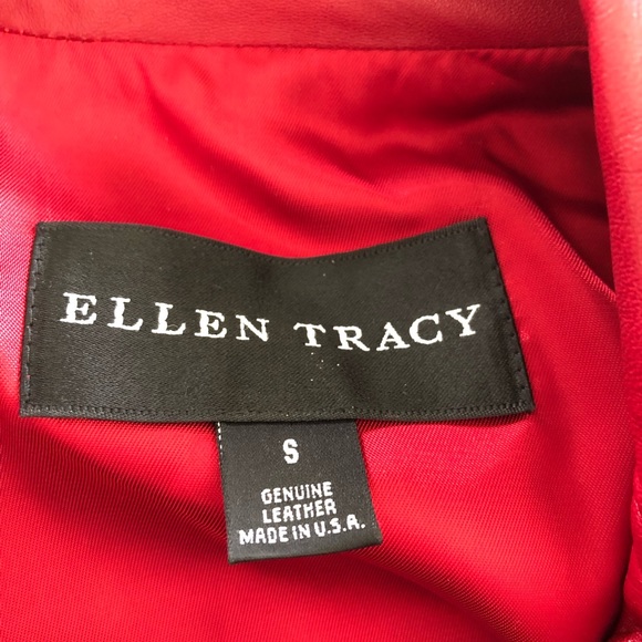 Ellen Tracy Vintage Leather Jacket size small - Picture 3 of 14